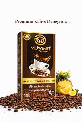 Muwest Natural Coffee Bromelain Dandelion Vitamin C 100 Gr
