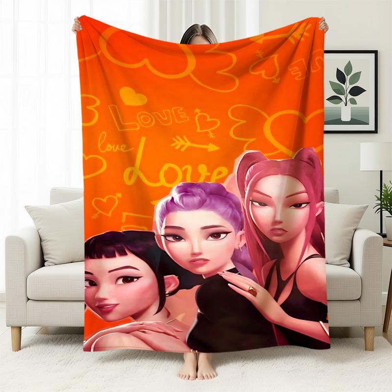 Temu Blanket Kpop Witch Hunters Blanket Flannel Blanket Office Home Sofa Blanket Nap Blanket
