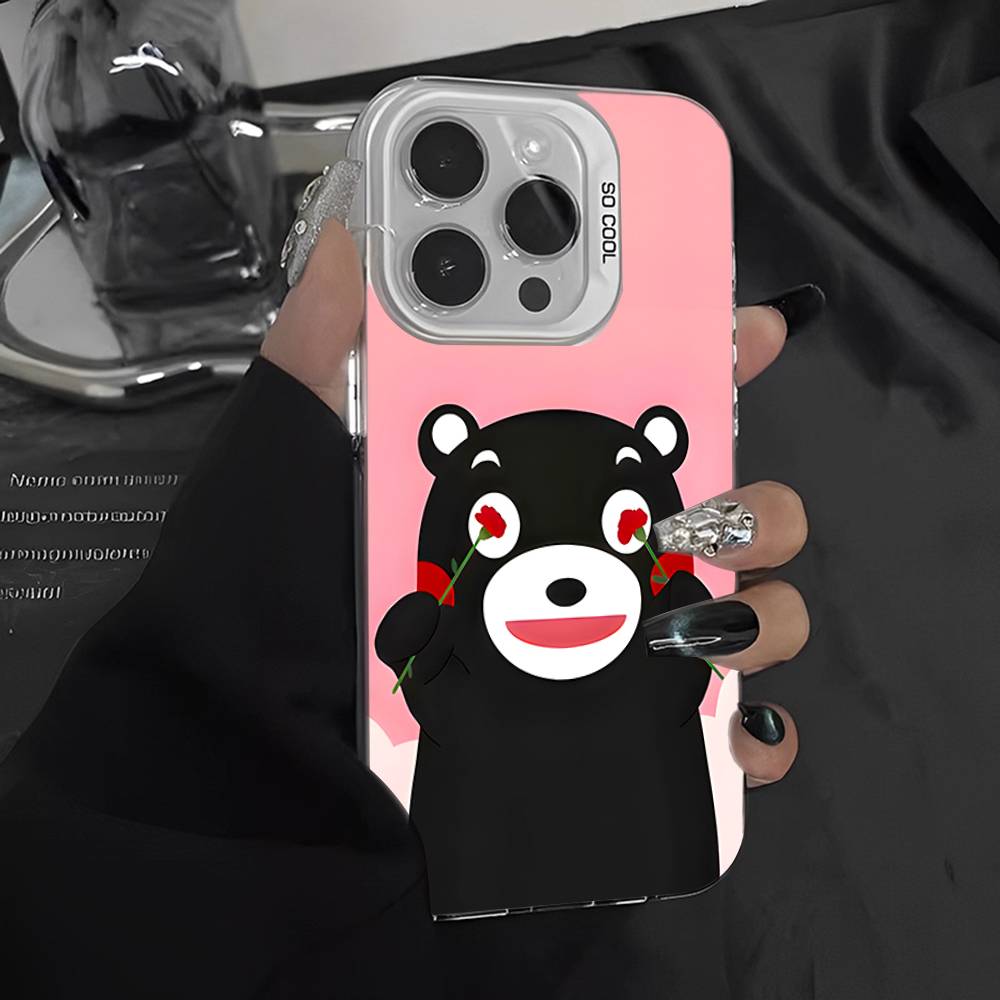 Kumamon For IPhone 17 16 15 14 13 12 11 Pro Max Plus Matte Color Back Phone Cover
