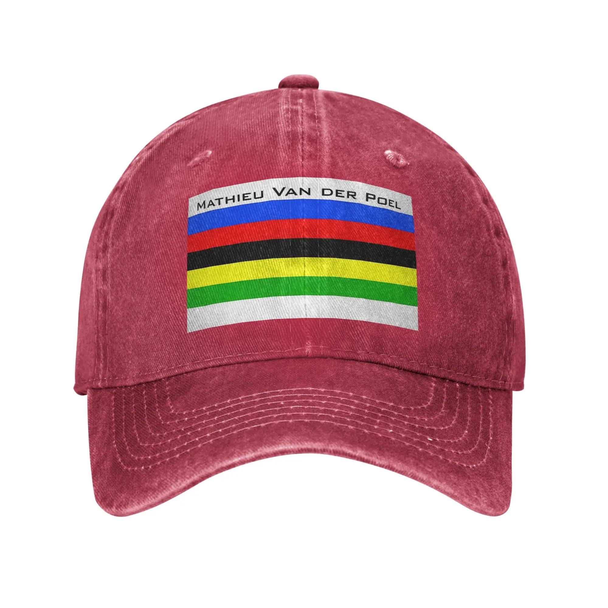Mathieu Van Der Poel Denim Fabric Cap Casual Baseball Caps Adjustable Hat Summer Unisex Baseball Hats One Size