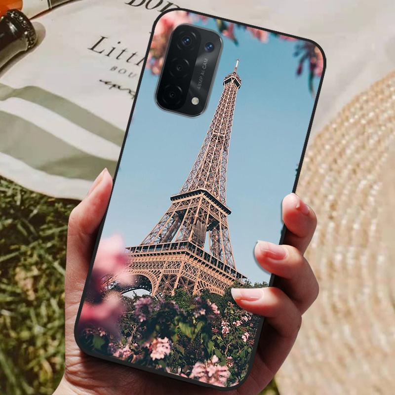 Für Oppo A54 5G Hülle Silikon Rückseite Handyhülle für Oppo A54 5G CPH2195 Hüllen Weiche Bumper Coque für OPPOA54 A 54 5G 6,5 Zoll