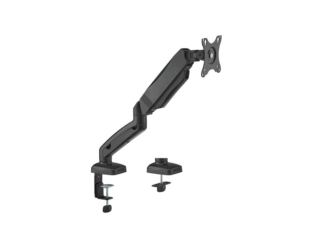 GREEN HOUSE LCD Monitor Arm with Mechanical Spring, Single Screen, GH-AMET1-BK