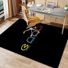 P-PacMan Game Printed Absorbent Washable Carpet, Non-Slip Bathroom Mats, Kitchen Rugs, Yoga Mat,Living Room Entrance, Camping Picnic Rugs
