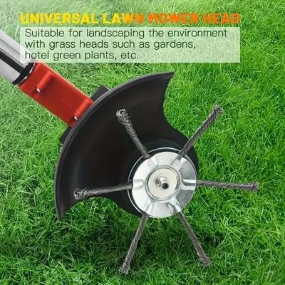 Durable Weed Brush Head Steel Wire Wheel Grass Trimmer Head Removal Moss Rust Lawn Mower Head Grass Trimmer Heads