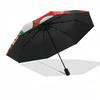 1pc Christmas Santa Claus Elf Snowman Automatic Opening Folding Umbrella, 8 Bone Iron Frame Outdoor Umbrella, Perfect Holiday Gift for Fans, Travelers