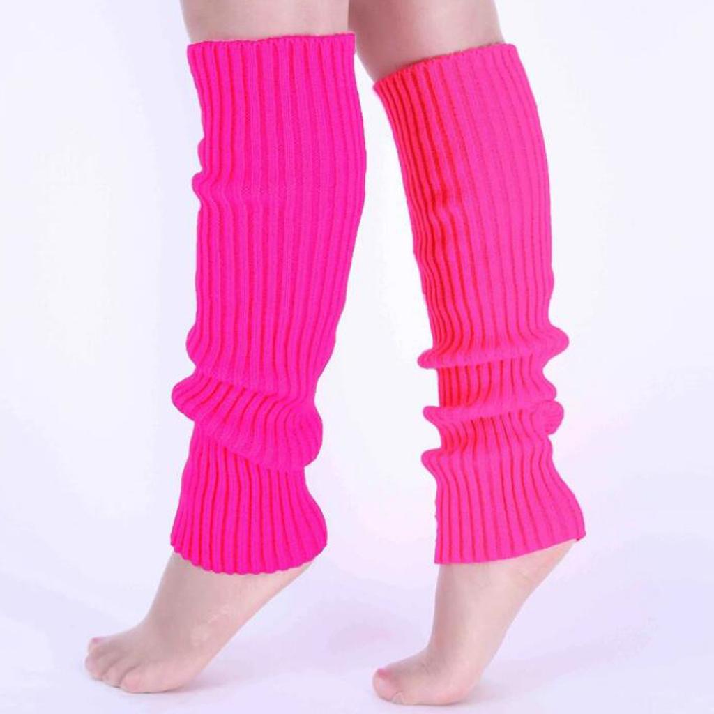 Classic Knit Leg Warmers Rib-Knit Knee-High Leg Warmer Socks Women'S Stockings Hosiery Warm In Autumn And Winter