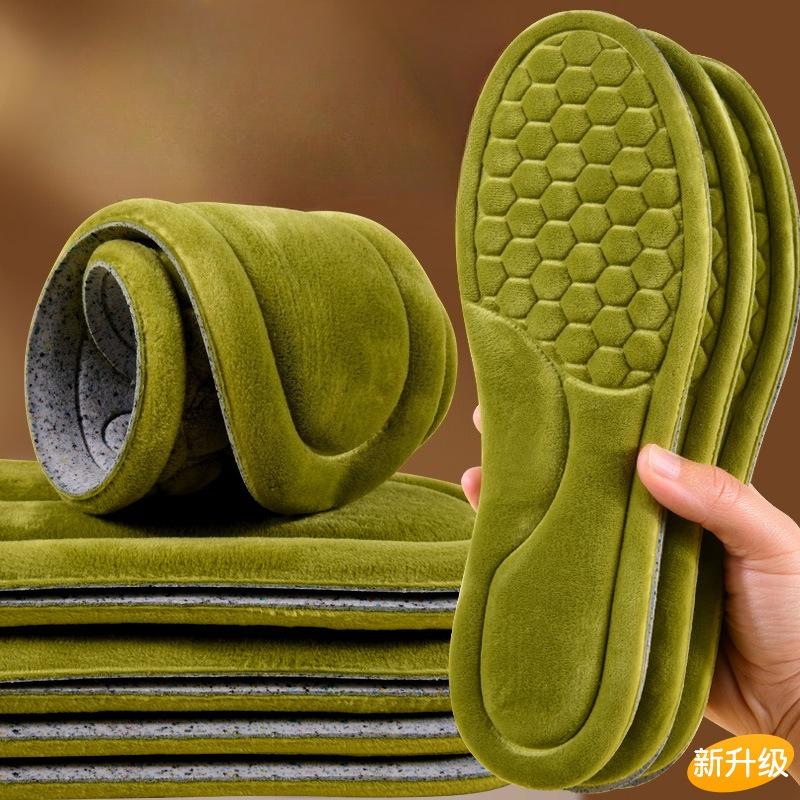 

Зимние теплые стельки с флисом и утолщенные морозостойкие стельки 35-36 зелёный