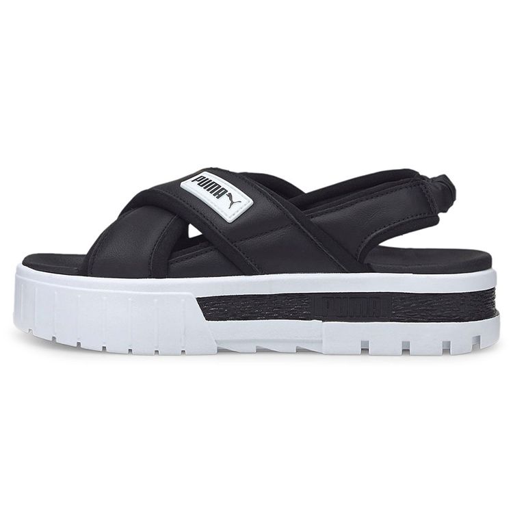 

Puma Mayze Sandal Womens Black White 384830-01 EU 35.5