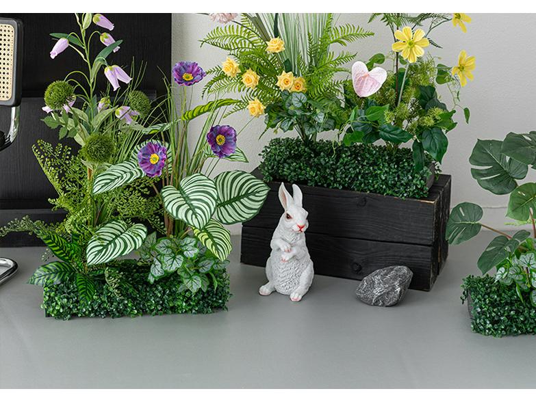 Greenery and Floral Art Installation for Open Spaces and Window Displays