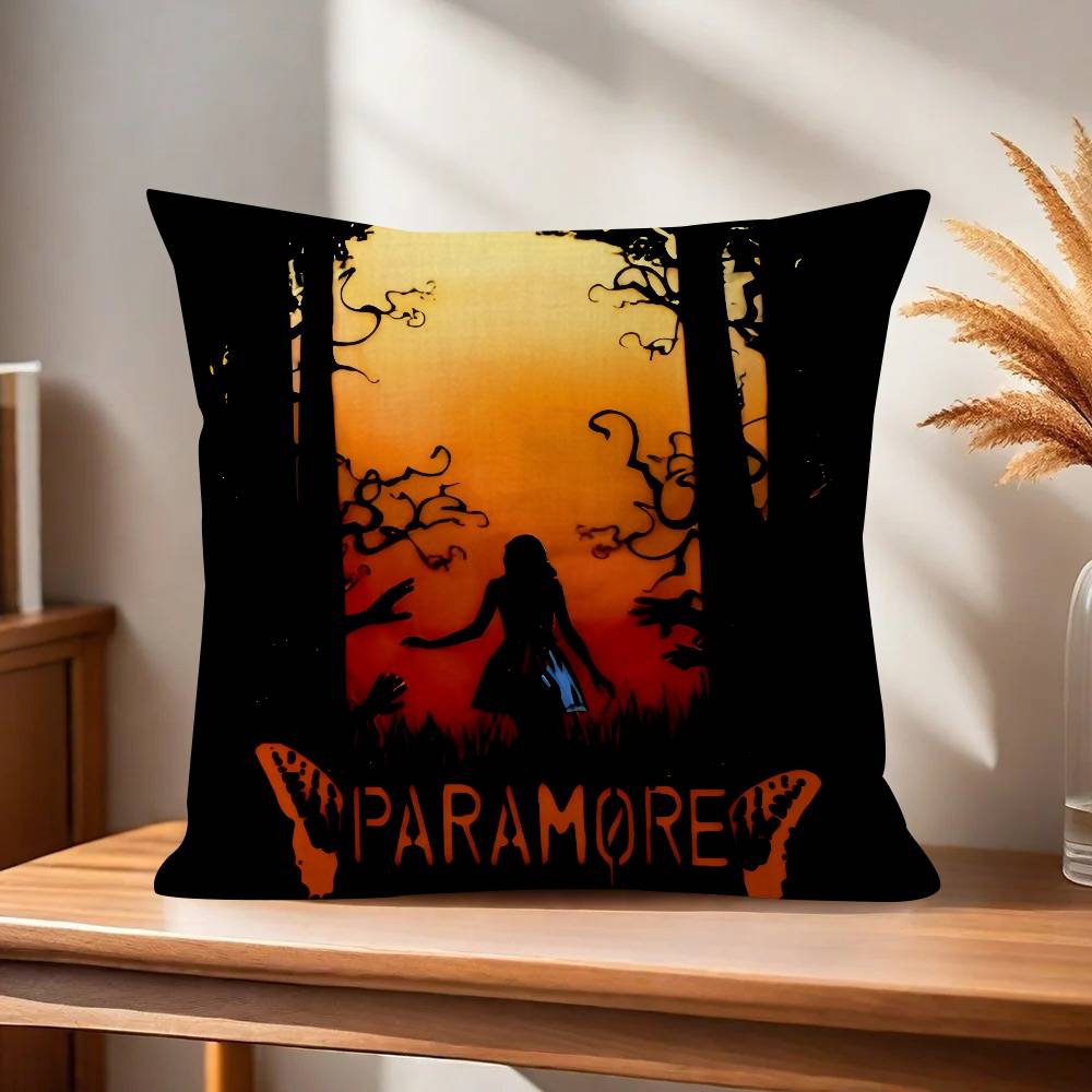 Band paramore logo  Cushion Cover Decorative Pillow Sofa Home Decor case pillow cases