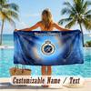 Custom Text Beach Towel, Soft Absorbent Swimming Multi-use TowelClub Brugge FC