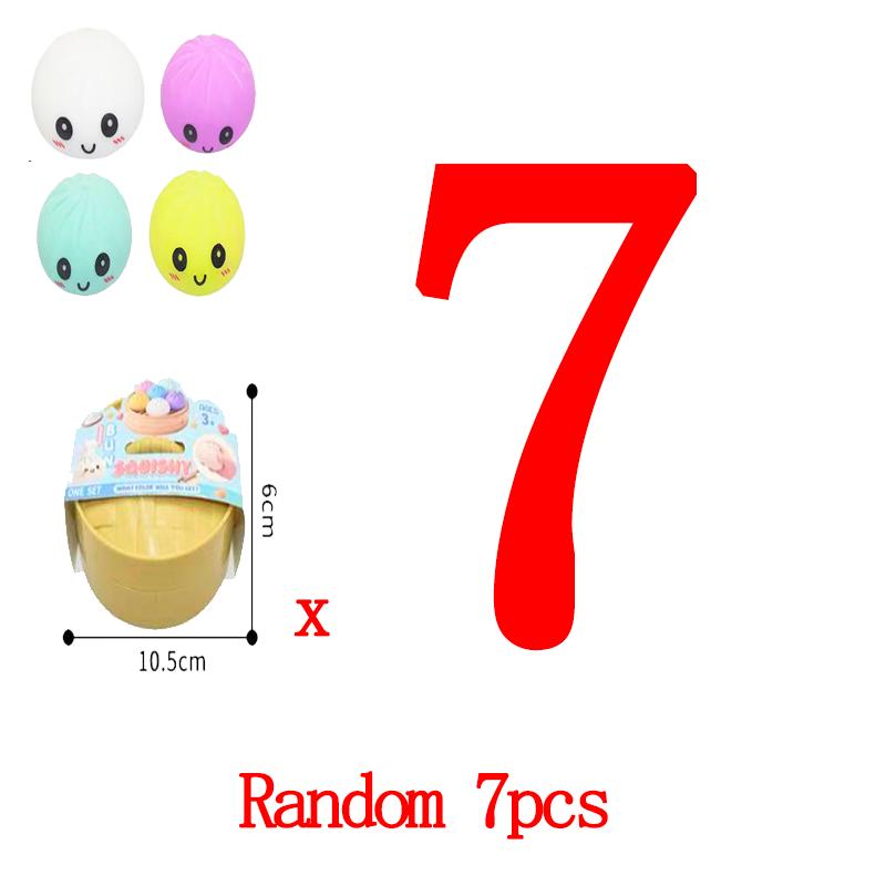 Dumpling Squishy Toy Anti-Stress Toy For Hands Sensory Toy Stress Relief Products Office Desk Toys 4 Colors Squishy Stress Ball