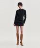 Kimjisu Drape Layered Mini Dress _ Black