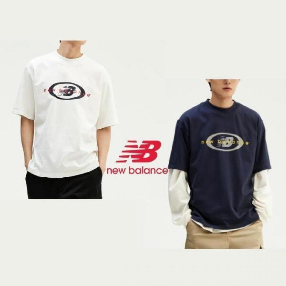 

New Balance Uni Archive Short Sleeve Tee Nbnee2s091 Type 2 (59)Navy／95 (M)