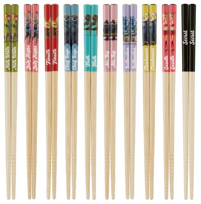 10 10 Pairs Per Blind Box Dishwasher Made In Disney Zootopia Chopsticks, 21cm, Designs, Pack, Packaging, Safe, Non-slip, Japan, Design,