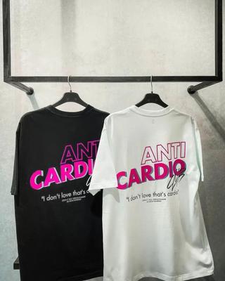ANTI CARDIO Men T-shirt Summer Casual Short Sleeves Cotton T Shirt Gym Male Training Workout Tee Tops Fashion Women T Shirt 2023