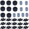 Building Blocks MOC City Cars Wheel Sets Pack Tires DIY Models Shaft Plate Holder Axle with Pin Accessories Construction Toys