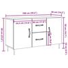 VidaXL Buffet vieux bois 100x36x60 cm bois d'ingénierie, meuble de rangement, meuble de rangement de cuisine, meuble de 857316