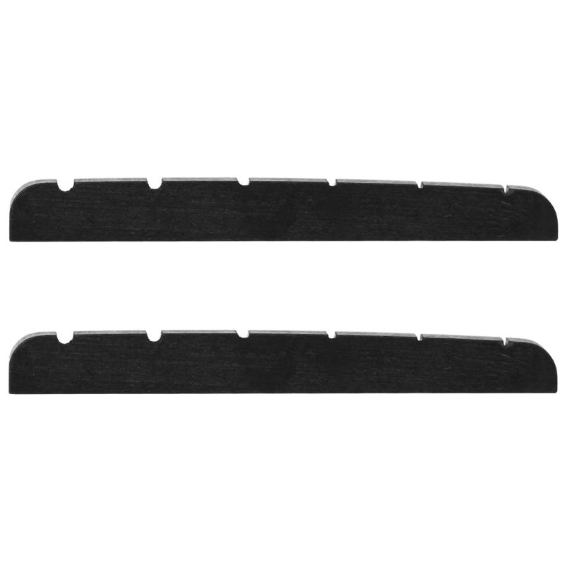 2pcs Convenient Electric Guitar Slotted Bone Nut with String Slots Perfect for Effortless String Changes 42x4.5x3.5mm