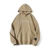 Autumn Retro Washed Patch Hooded Men'S Sweater Heavy Loose Top American Trendy Casual Jacket