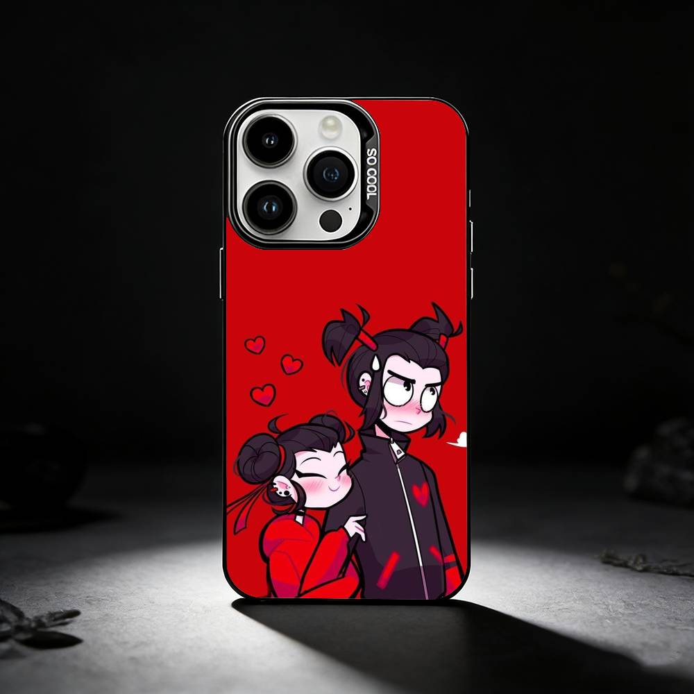 Pucca Cute Love Phone Case For iPhone 17,16,15,14,13,12,11 Plus,Pro Max,XS,Colored silver phone case