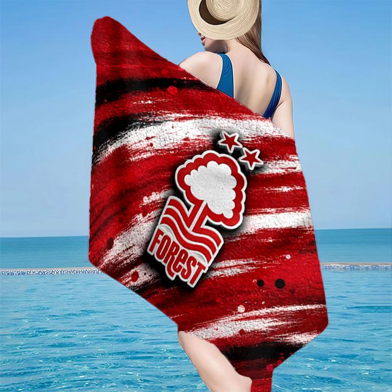 1PC Forest Club Emblem Beach Towel - Soft, Absorbent Microfiber, Lightweight, Ideal for The Beach, Parties, Travel, Camping fan gifts
