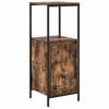 Bathroom Furniture Set with Shelf with Door 5 Pcs Brown Wood Based Material