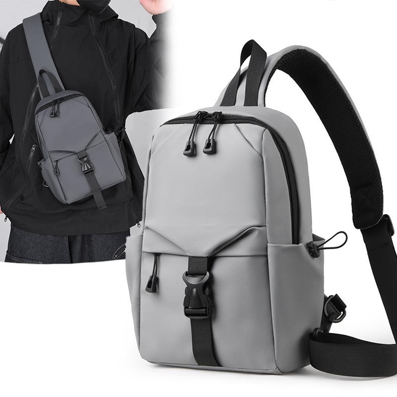 Повседневная водонепроницаемая мужская нагрудная сумка — фото 8