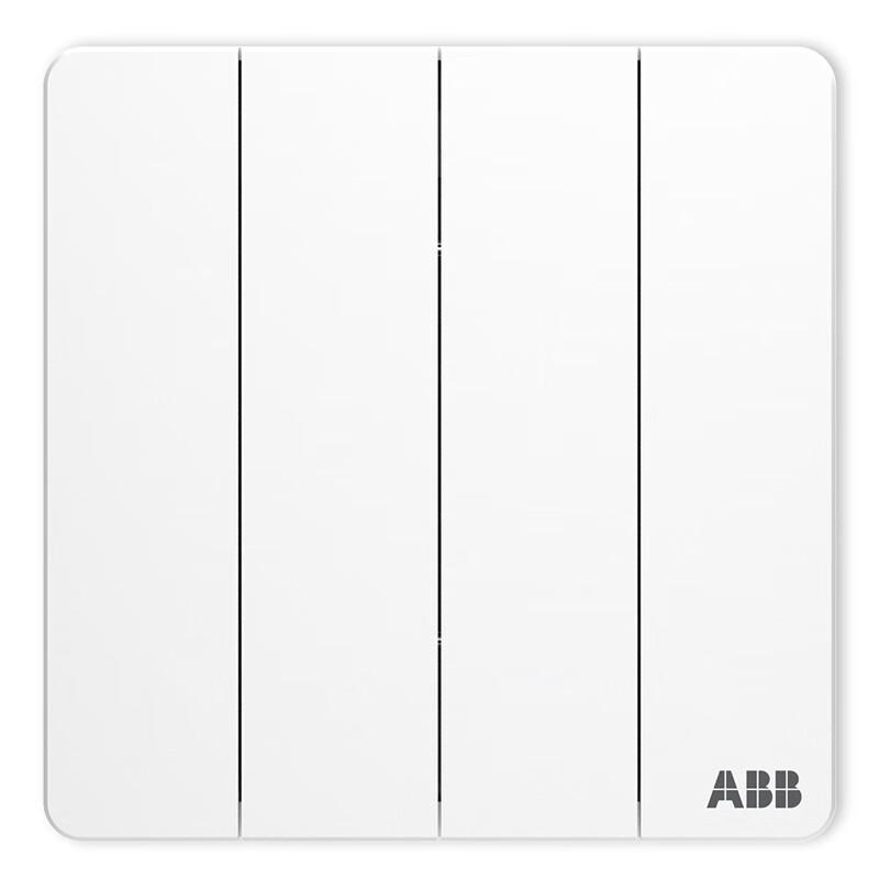 ABB Junchi Series 4-Gang Single Control Wall Switch