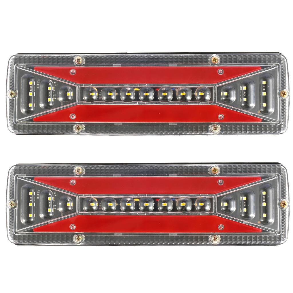 2Pcs LED Tail Lights 12V Indicator Stop Light Trailer Caravan Van Truck Lamp Waterproof Side Truck Reversing Marker Lights