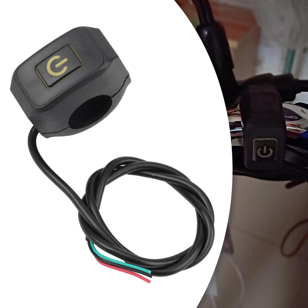 Motocross Accessories Universal Self-Lock Motorcycle Switch 12V LED Handlebar Mount Button For Pit Dirt Bike Waterproof KG-068