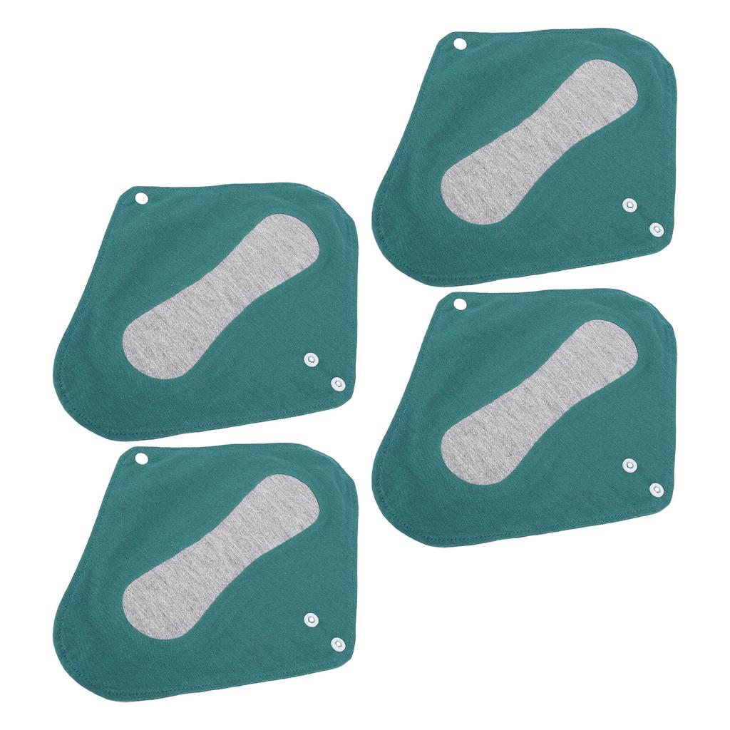 4pcs Reusable Panty Liners Highly Absorbent Cotton Washable Sanitary Napkins for Overnight