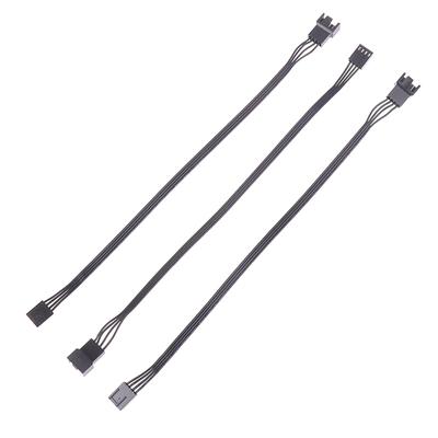 5Pcs 4Pin Pwm Cpu Fan Wire Connector Adapter Computer Fan Extension Power Cable Replacement Accessories 24Awg