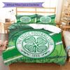 Ensemble de couette Celtic Football Club Housse de couette Taie d'oreiller Décoration de maison Cadeau d'anniversaire (1 housse de couette + 2 taies d'oreiller, sans garniture.)