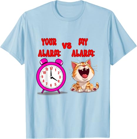 

Crazy Kitten Cat Mom Cute Kitty Lover House CatBall of Fur TShirt Life Style Feline Alarm Clock Y2k Design Graphic Saying Tee 4XL