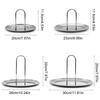 Snack Storage Plate Multifunctional With Handle Desktop Organizer Stainless Steel Home Decoration Finishing Tray Mini Ornaments