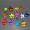 13-Color Reflective Star Pendant: Customizable Logo Keychain & Backpack Ornament