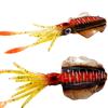 15CM/20G Fishing Soft Squid Lure Glow-in-the-Dark Colorful 3D Eyes Artificial Octopus Bait Sea