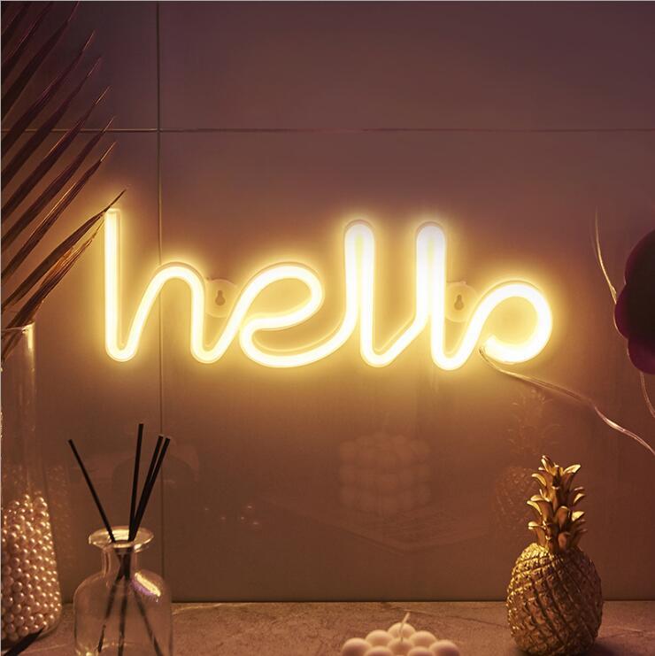 LED Neon Lights with Lightning Cloud Lights Planet Modeling Lights Love Christmas Night Lights