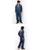 VANSON One Star Embroidered Jumpsuit for Men, Workwear, Nvao-2401 (M, Indigo)