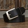 Men's Pin Buckle Belt Men's Leather First Layer Pure Cattlehide Simple All-Match Casual Jeans Belt