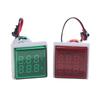 5 Colors Square Mini Dual Display Voltmeter Ammeter AD16-22VAMS 220V LED Digital Ammeter Voltage Current Meter Voltammeter