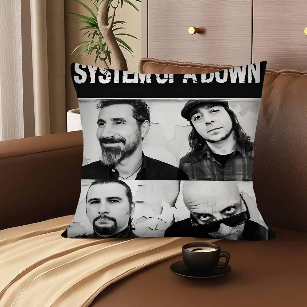 S-System Of A D-Down Band Pillow Case Square Pillow Bedroom Sofa Leisure Comfort Cushion Car Living Room Home Decoration