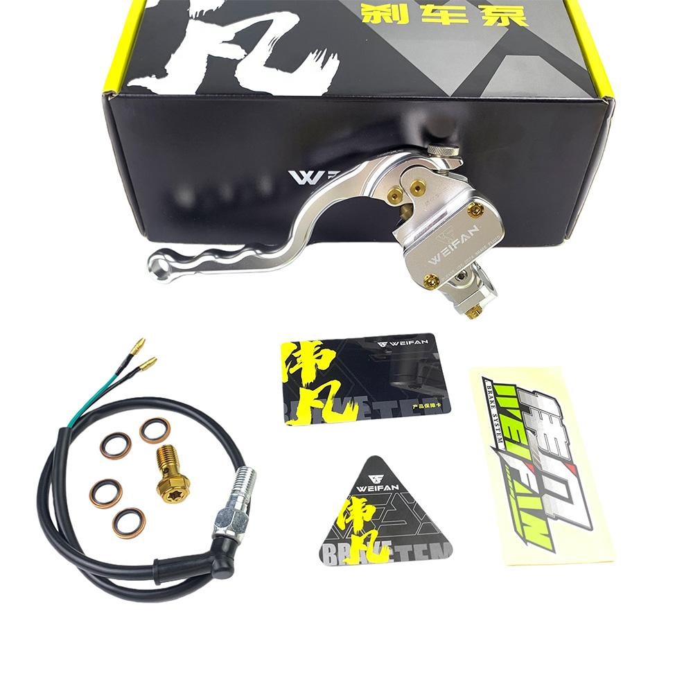 17.5mm Motorcycle Brake Master Cylinder 22mm Radial Pump Hydraulic Lever Set CNC for Honda Yamaha Kawasaki