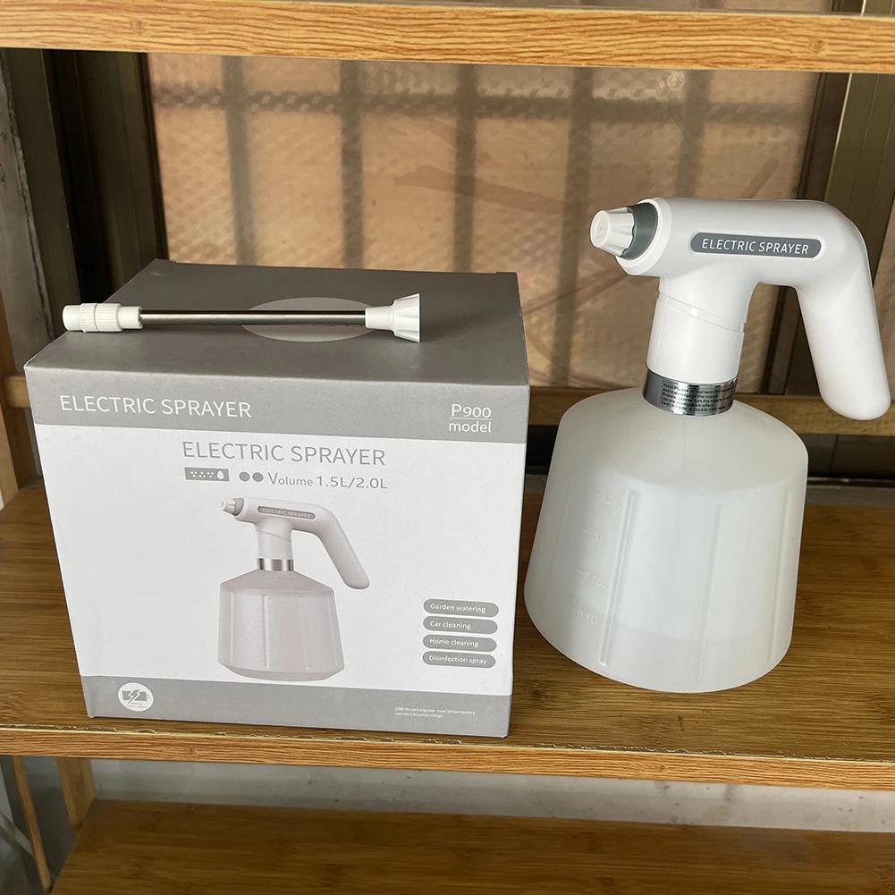 1.5/2/2.5L Electric Sprayer Plant Mist Spray Bottle Automatic Garden Watering Can Sanitizer Water Sprayer Car Washer Garden Tool