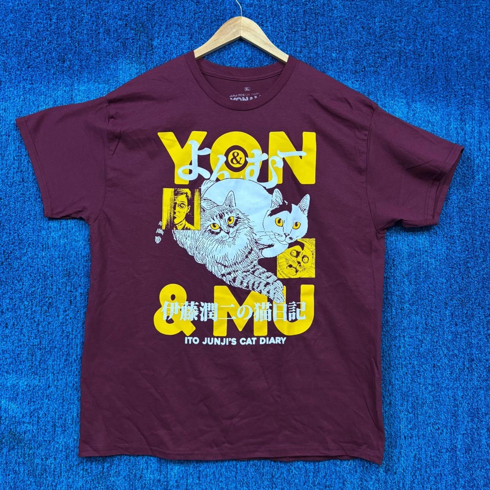 Junji Itos Cat Diary Yon & Mu Japanese Horror Manga Tee XL S