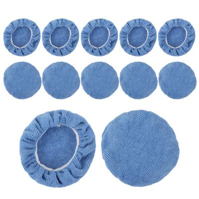 12pcs Car Polishing Bonnets 5?5.7in Microfiber Soft Strong Adsorption Buffing Pad Cover for Car