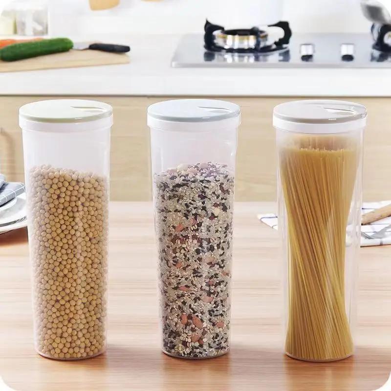 Noodles Sealed Can Kitchen Accessories Food Grade Plastic Kitchen Storage & Organization Quantitative Divided Can Storage Box