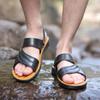 Summer Men's Sandals Non-slip Waterproof Beach Shoes Soft Bottom Wear-resistant Slippers Outside Wear Sandals Bath Slippers Flip Flops