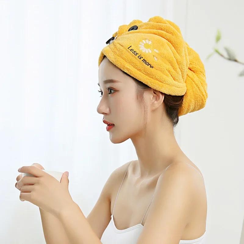 Women Microfiber Towel Hair Towel Bath Towels for Adults Home Terry Towels Bathroom Serviette De Douche Turban for Drying Hair